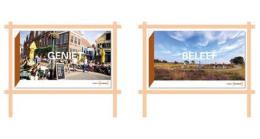 Toeristen verleid met afbeeldingen van binnenstad en Veluwe